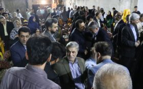 ترافیک چهره‌های سیاسی گیلان در افتتاح ستاد مرکزی قالیباف+ تصاویر